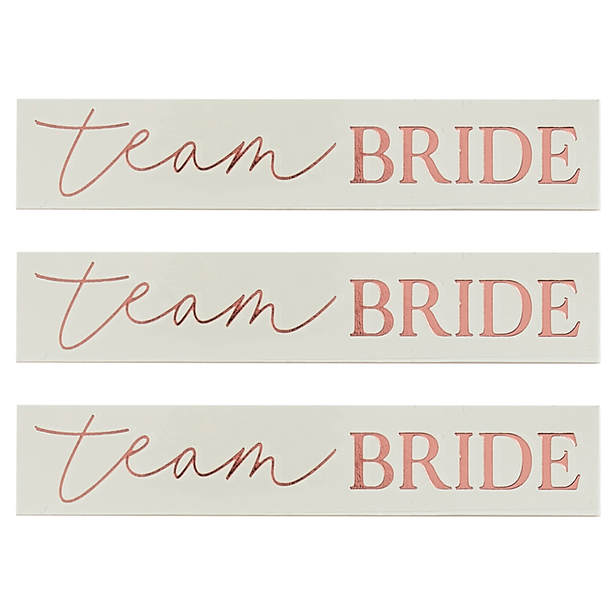Rose Gold Team Bride Hen Party Tattoos