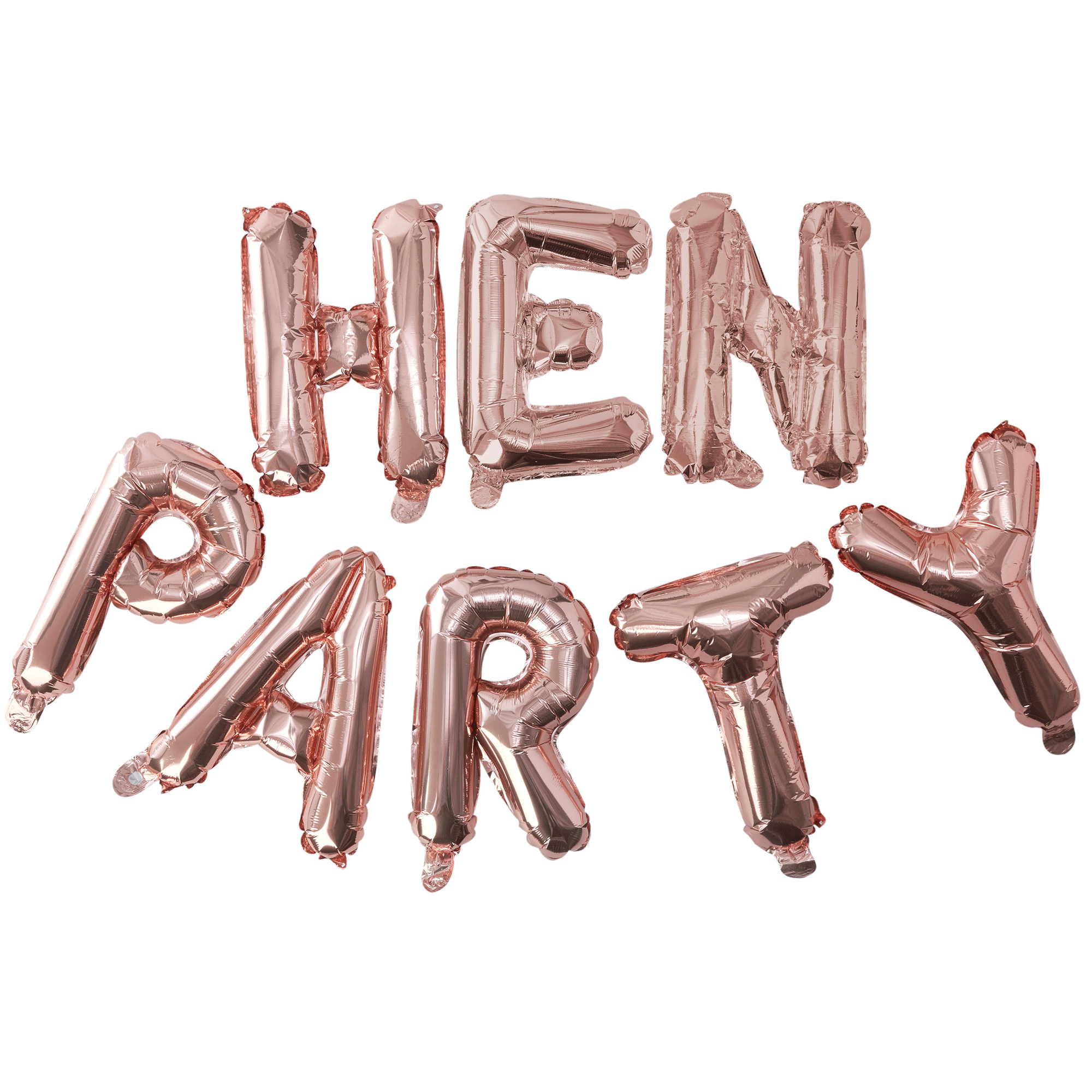 Team Bride Rose Gold HEN PARTY Balloon Bunting