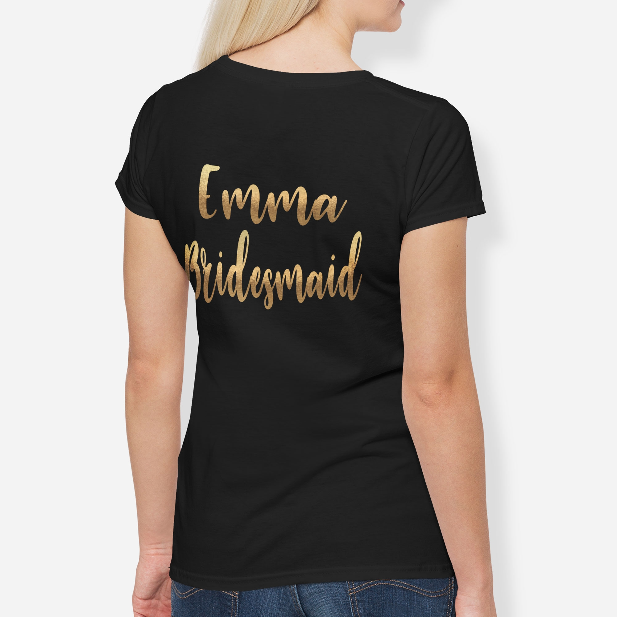 Bride's Flock 'Bride To Be' Hen Party Personalized T-Shirt