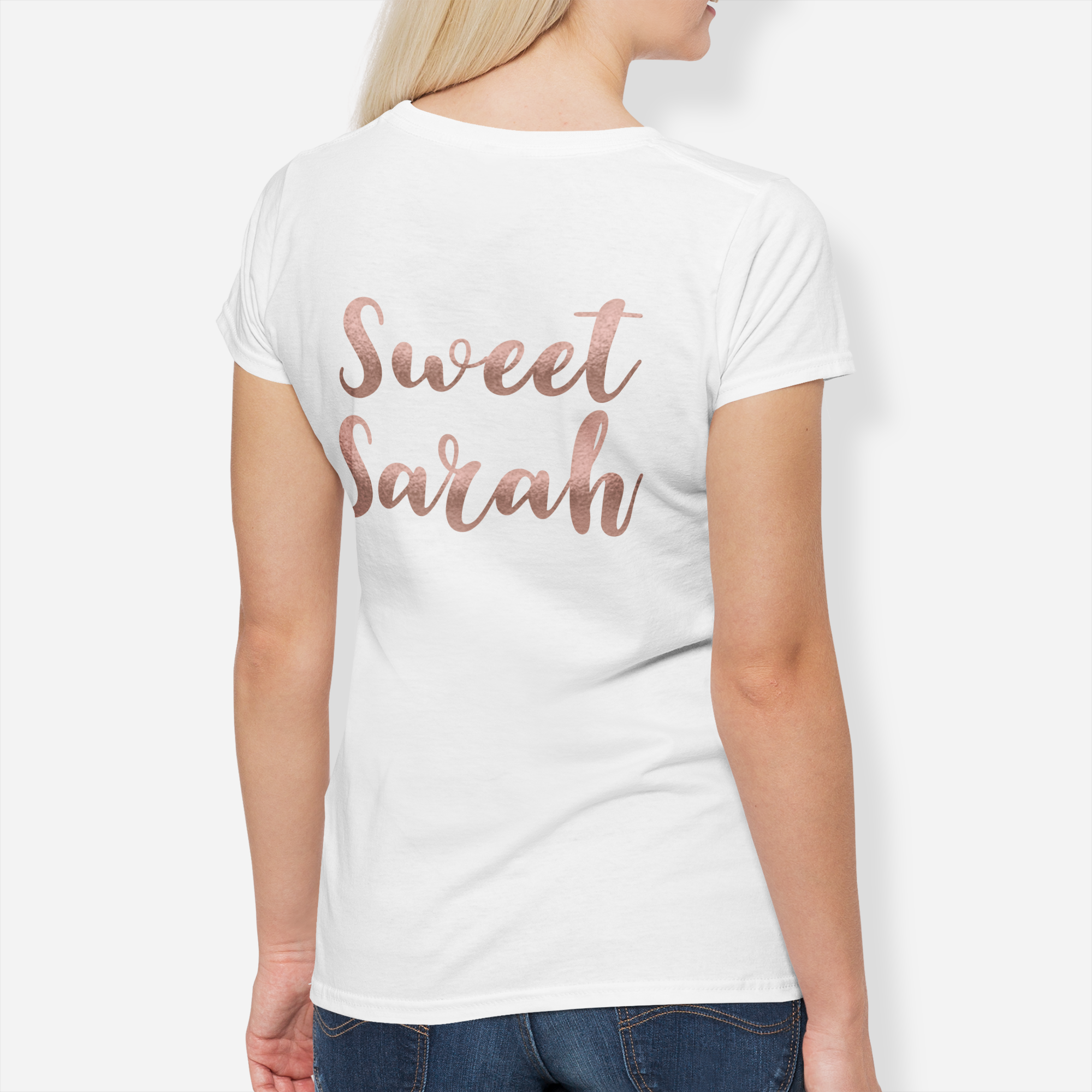 Bride Tribe Personalised Rose Gold Hen Party T-Shirt