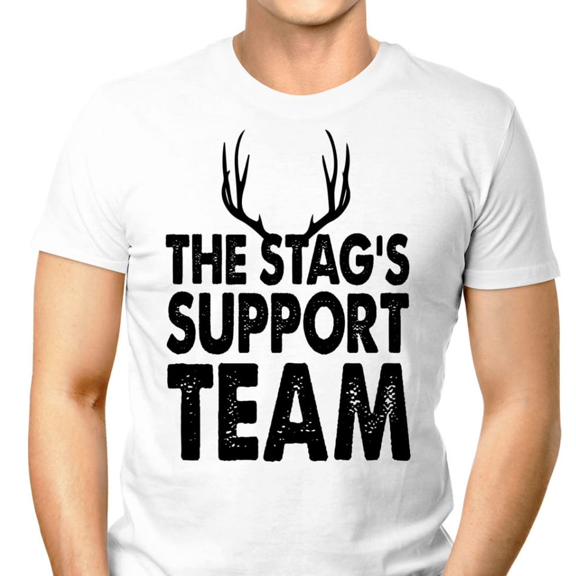 Stag Support Team Personalised Party T-Shirt