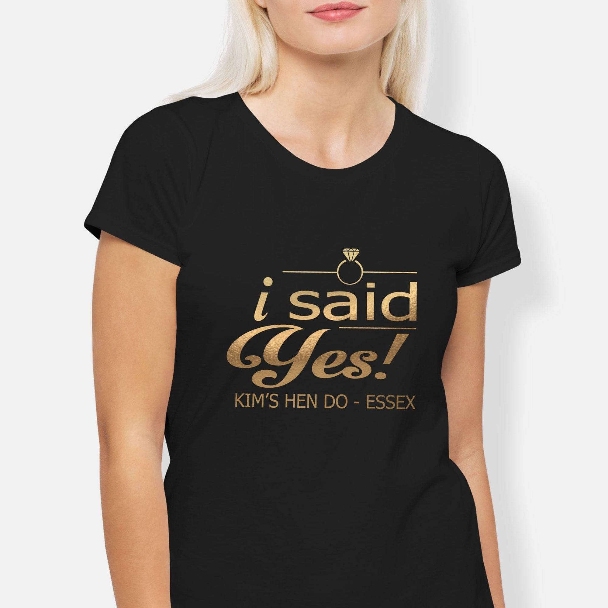 I Said Yes Personalised Hen Party T-Shirt