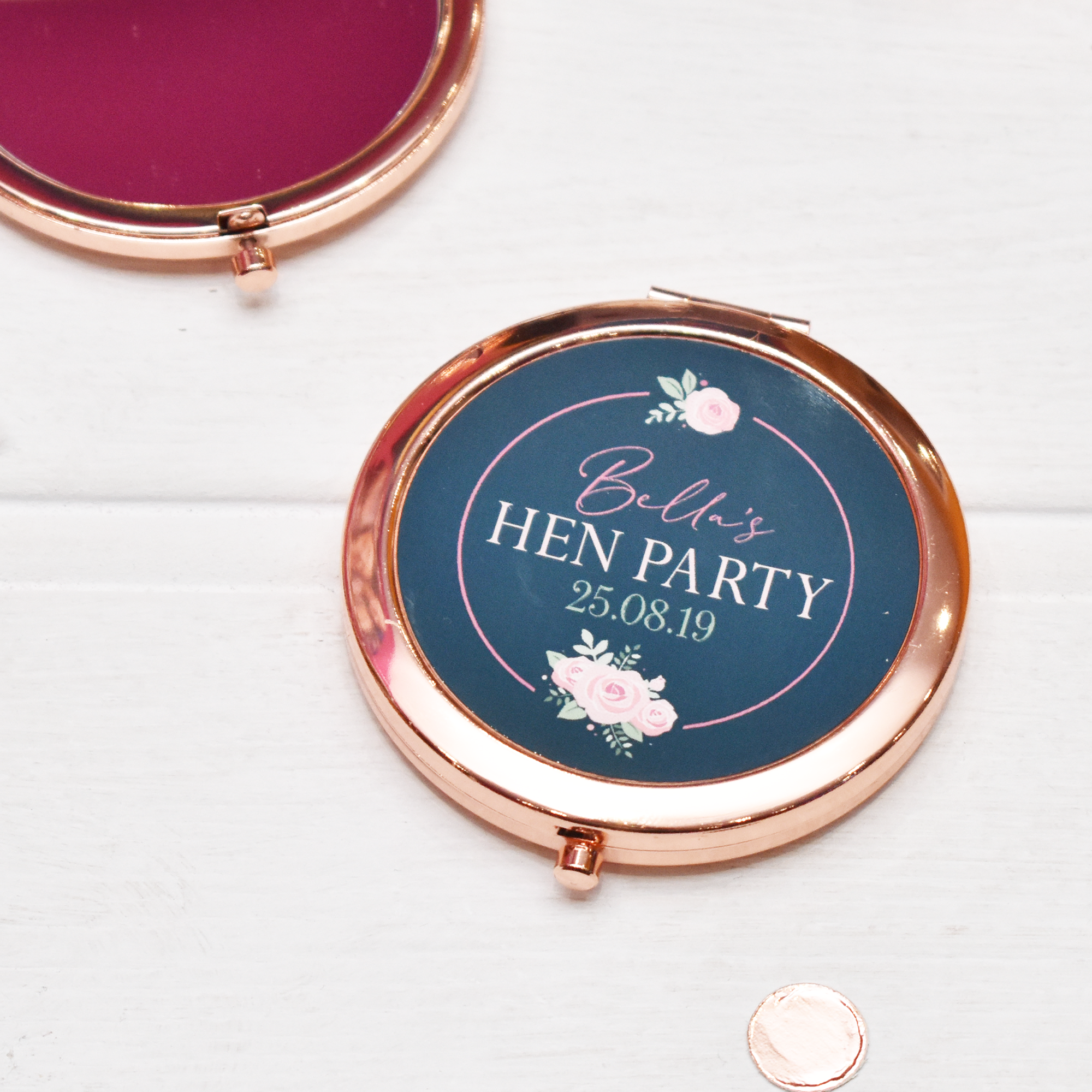 Mirror Hen Party Gift Rose Gold