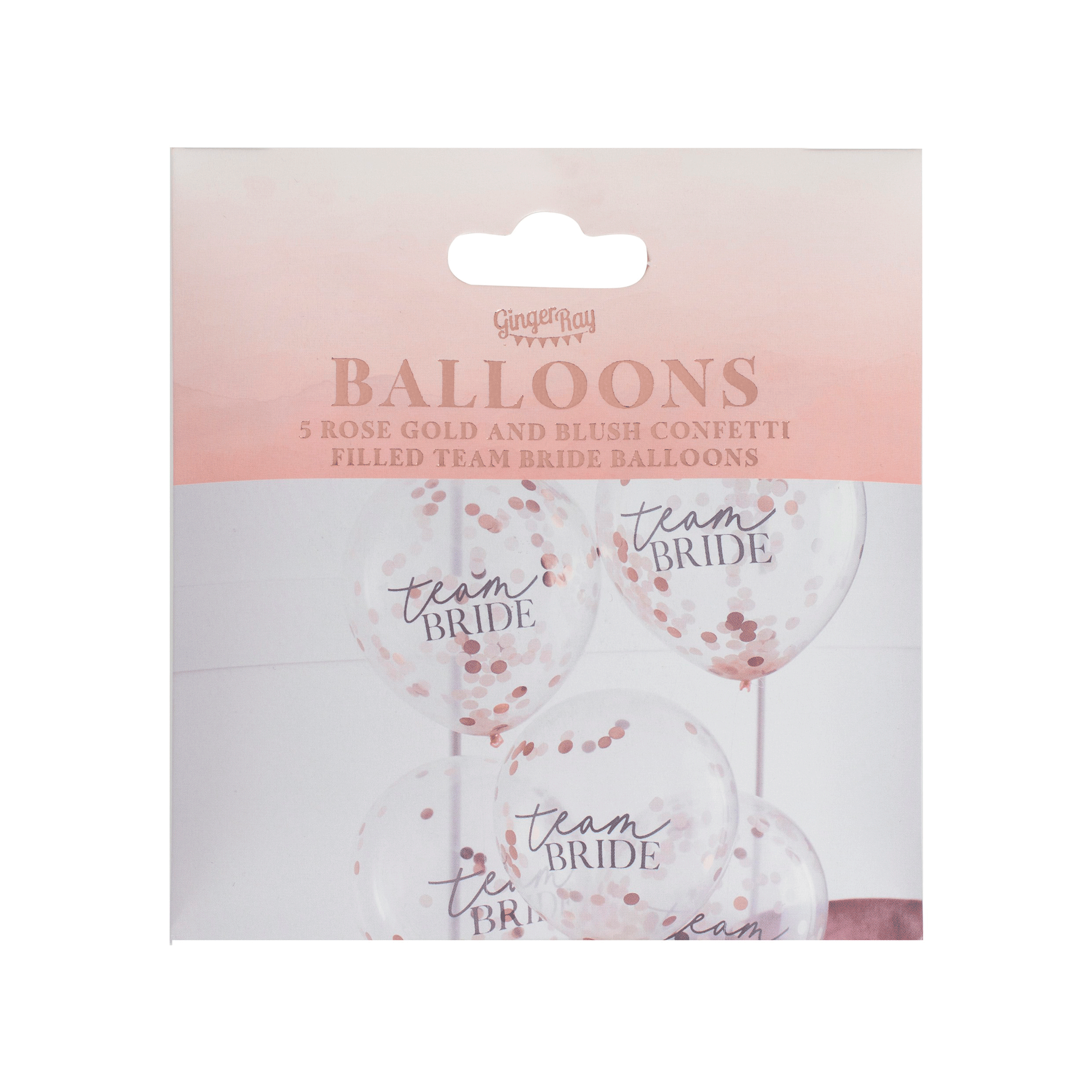 Confetti Filled Team Bride Hen Party Balloons