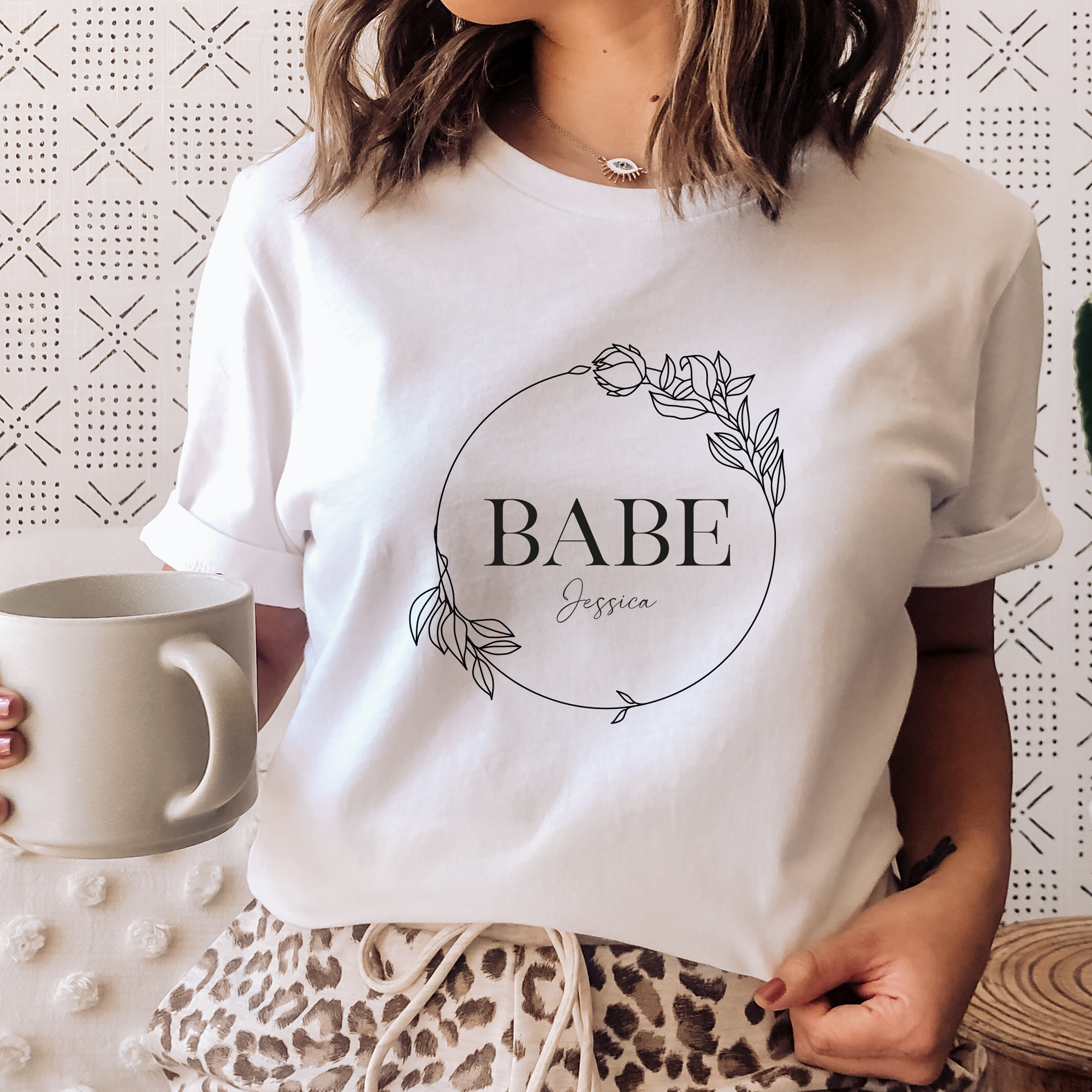 Personalised Hen Party T-Shirt, Babe