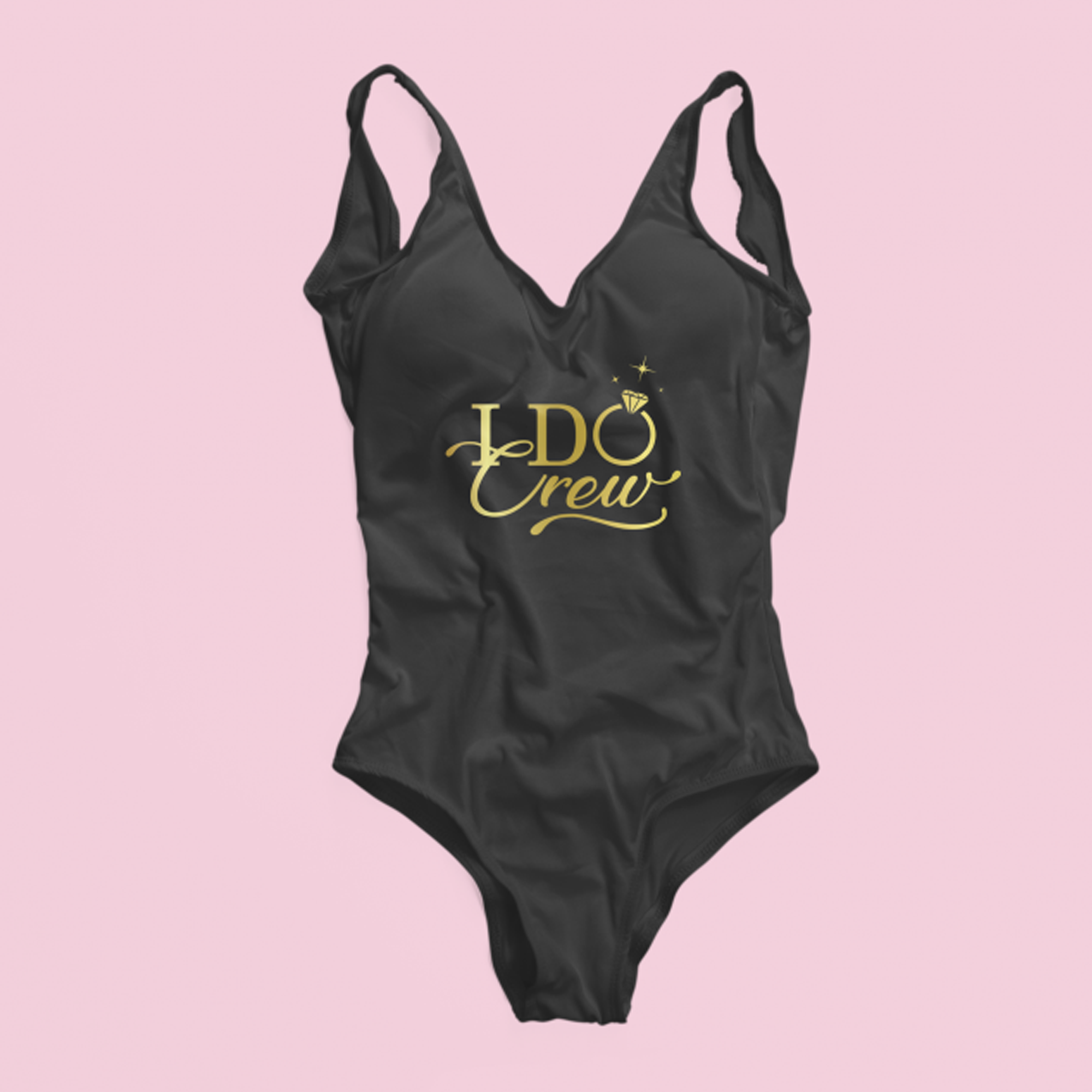 I Do Crew Hen Party Swimming Costume Gold