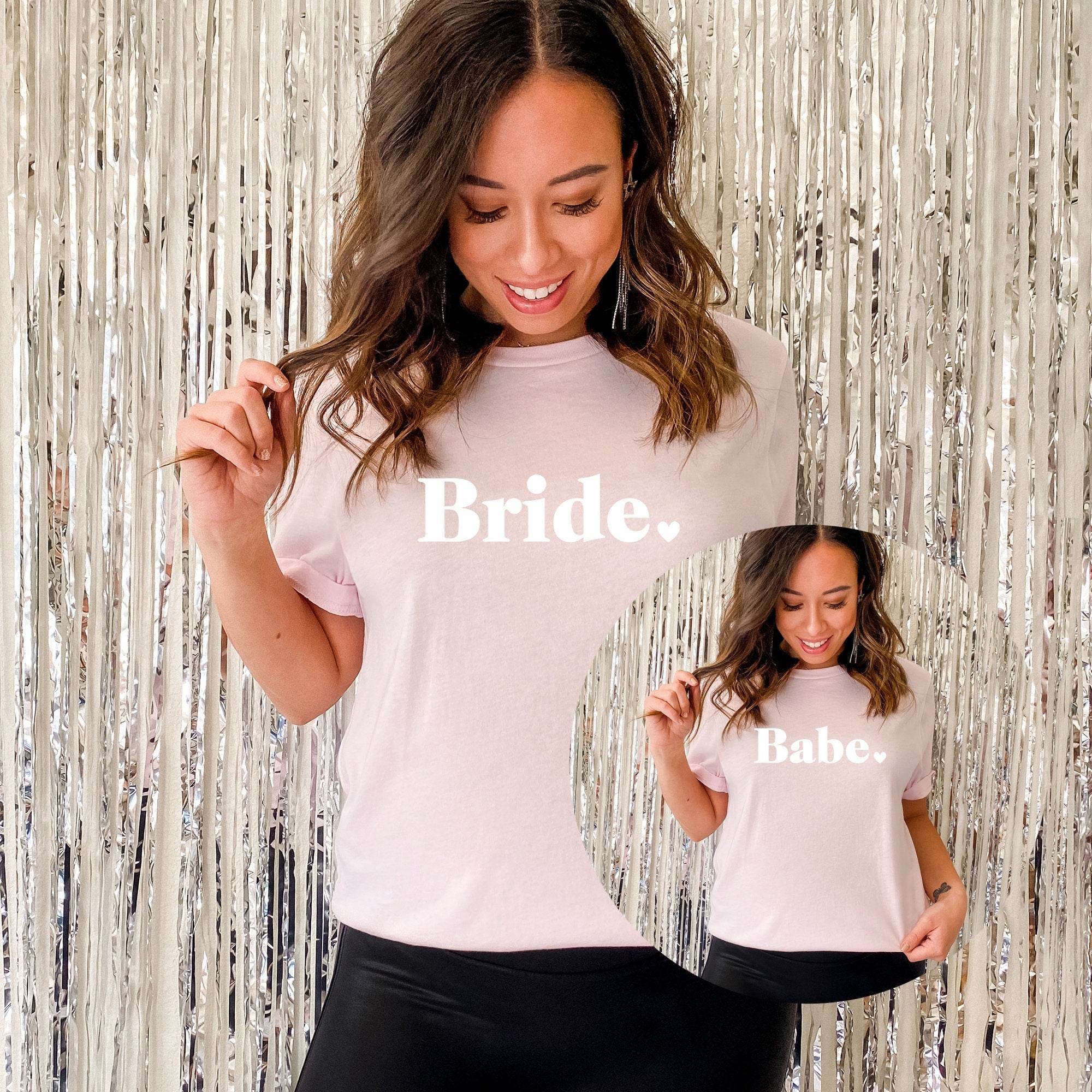 Bride and Babe Hen Party Tops, Bridesmaid T-Shirts, Hen Night Tops, Hen Party Tops, Personalised Wedding Gifts,