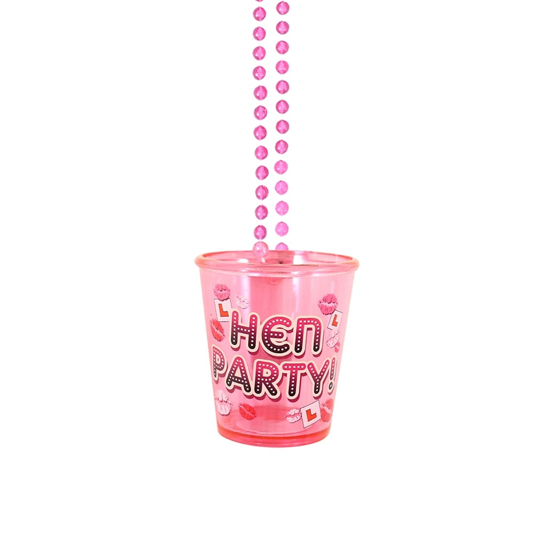 Fun Pink Hen Party Shot Glass Hen Party Superstore