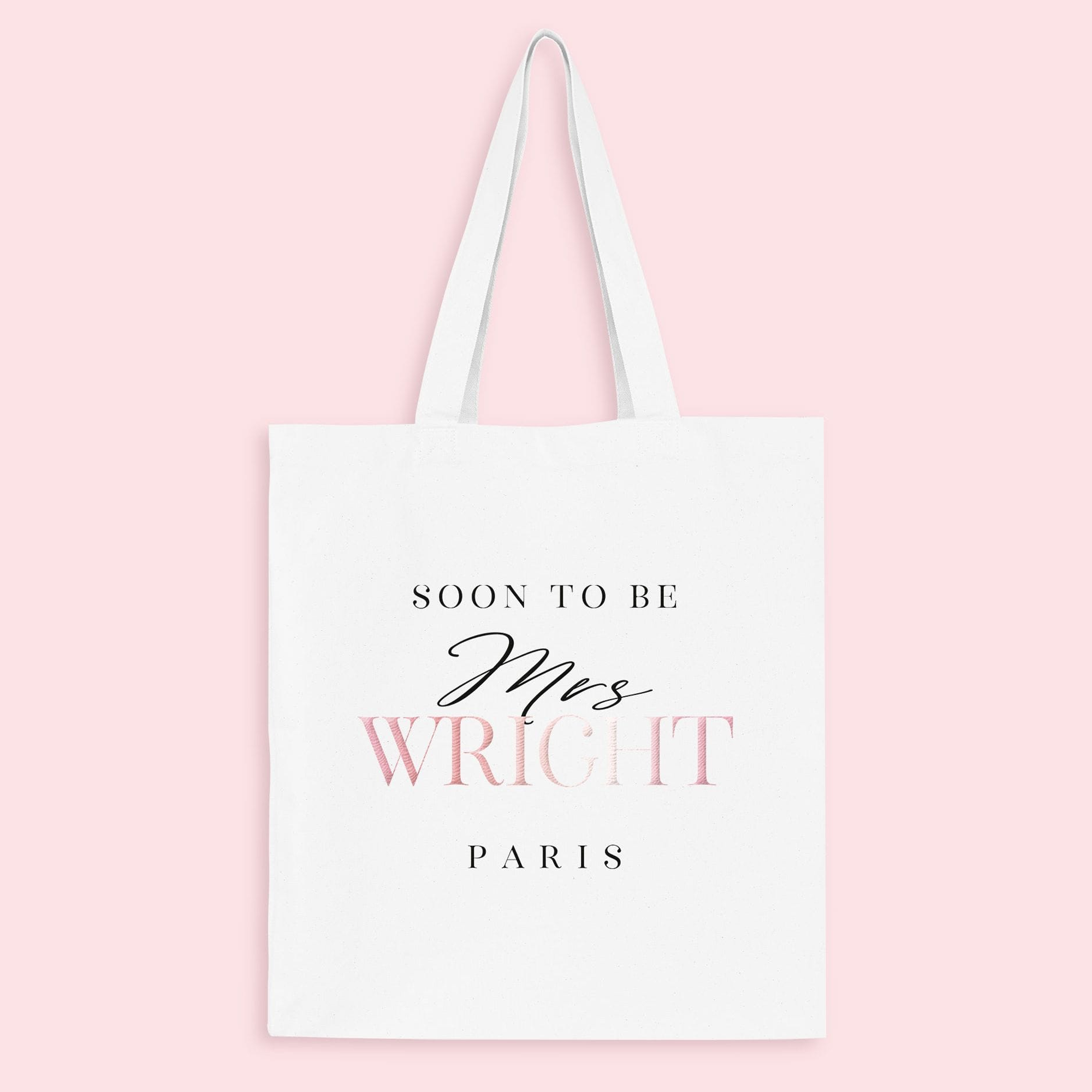 Soon To Be Mrs... Classy Team Bride Personalised Tote Bag