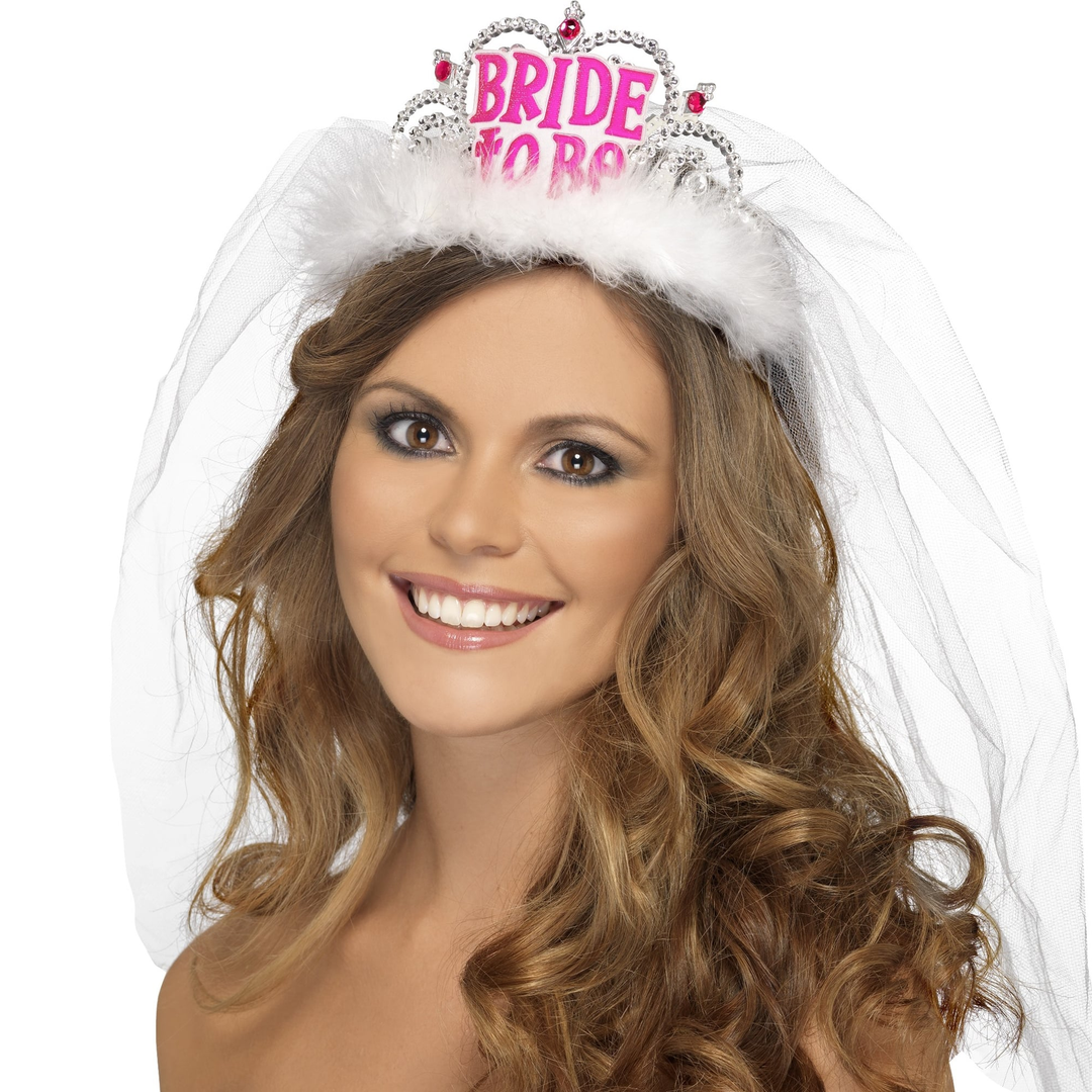 Hen Party Bride To Be Tiara And Veil Hen Party Superstore