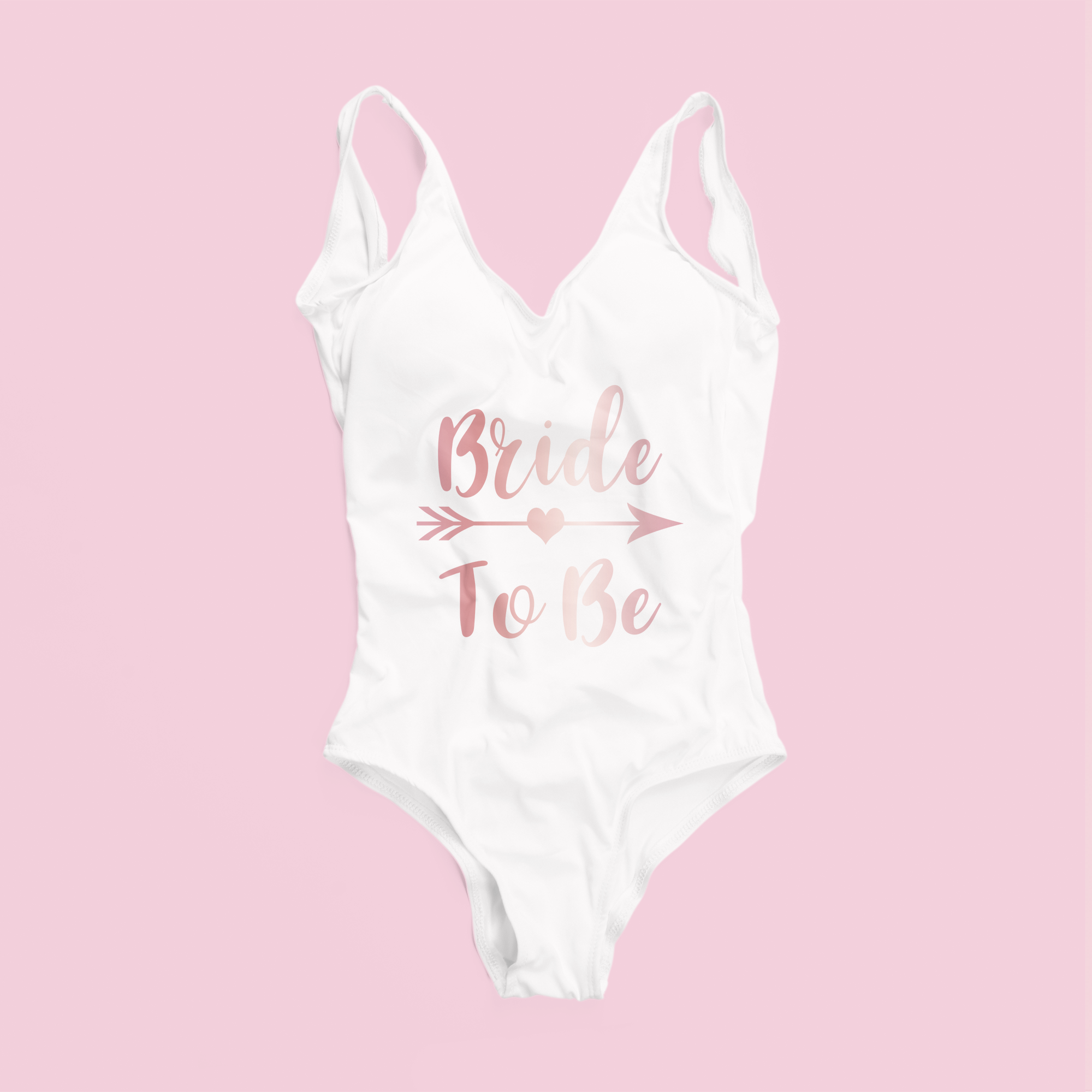Bride Tribe Hen Party Swimming Costume Rose Gold